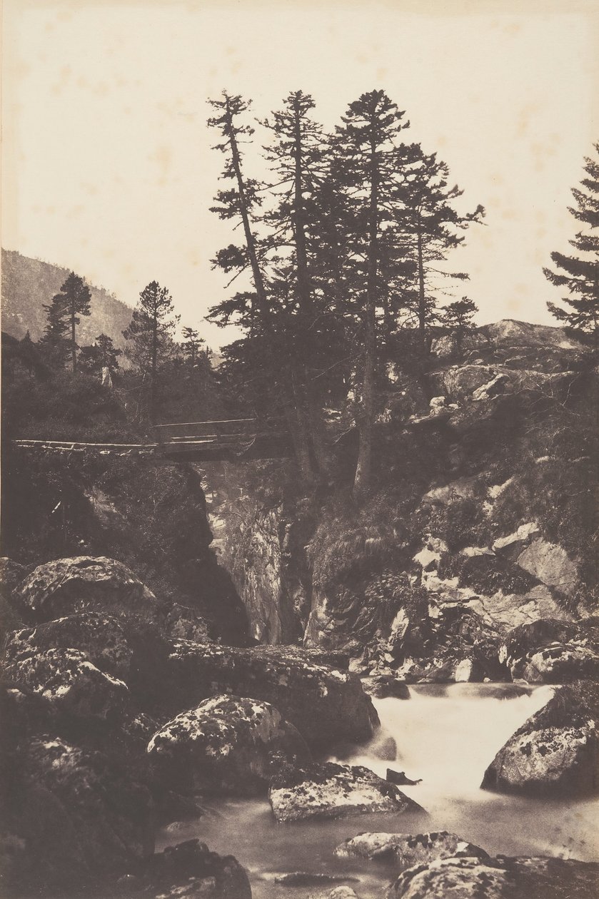 Cauterets, İspanya Köprüsü, 1853. by Joseph Vigier
