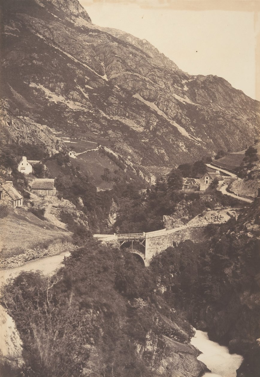 Gavarnie St Sauveur Sia Yolu Köprüsü, 1853. by Joseph Vigier