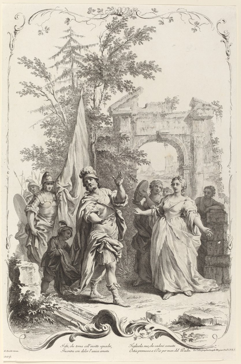 Jephthah ve kızı by Joseph Wagner