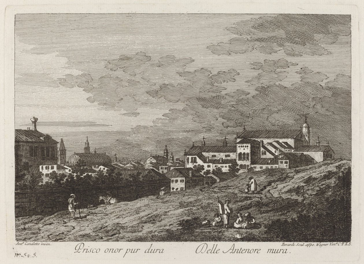 Priscus onuru hala sürüyor ... by Joseph Wagner after Canaletto