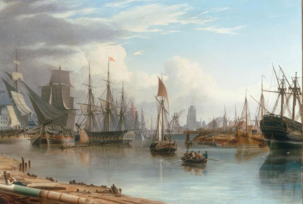 Yüzen Limanın Görünümü, Bristol by Joseph Walter