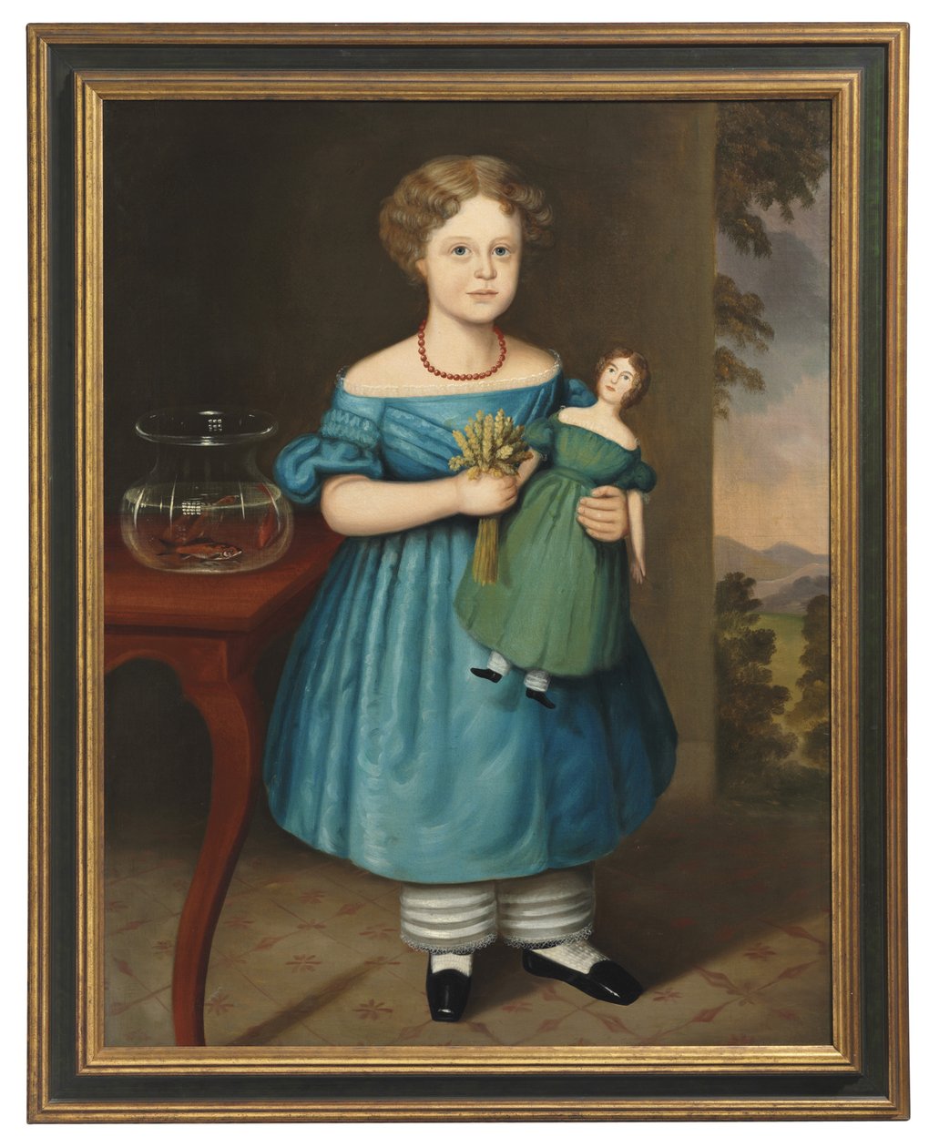 Mavi Elbiseli Amy Philpot