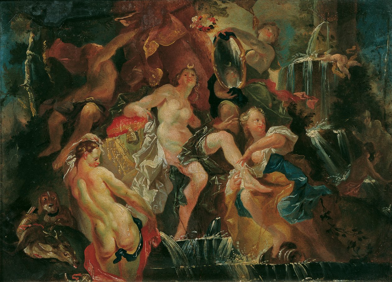 Diana Hamamı (Ters: Bacchus Çocuğunun Eğitimi) by Joseph Winterhalder d. J.