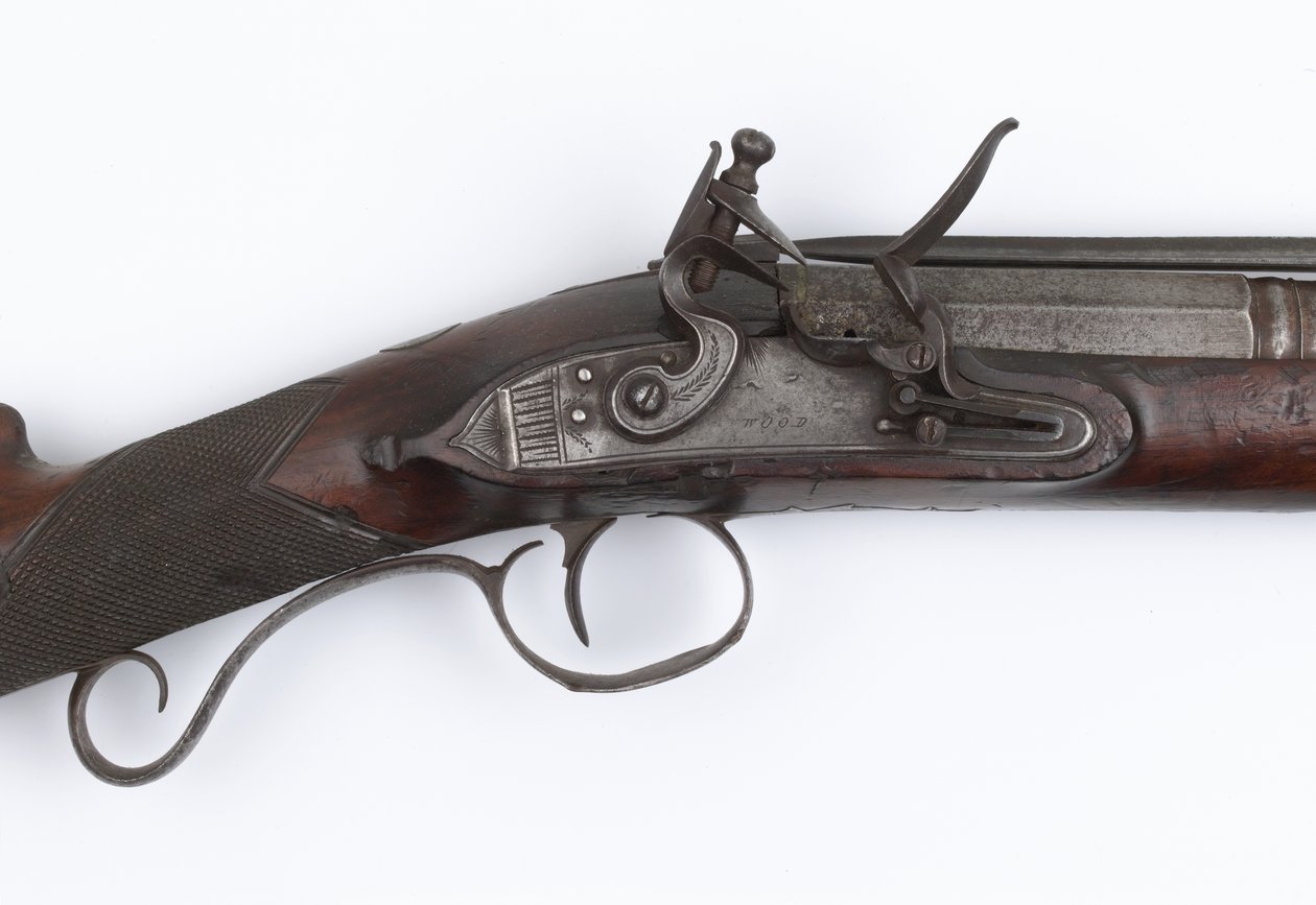 İrlanda Gönüllülerine verilen yaylı süngü ile Blunderbuss, c.c.1815 (blunderbuss, çakmaktaşı) by Joseph Wood