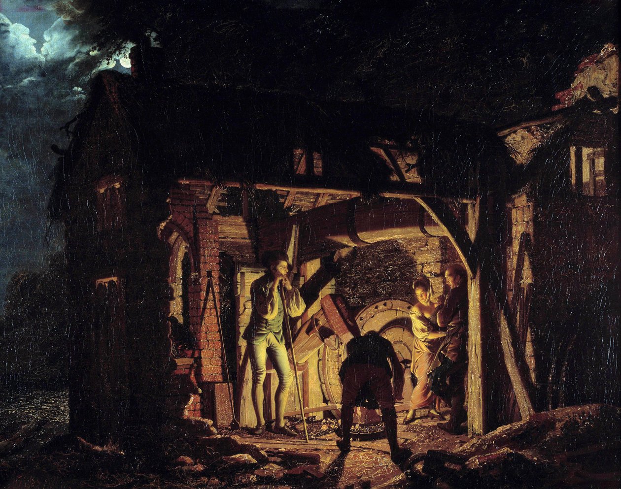 18. yüzyılda bir dövme Derby Joseph Wright (1734-1797) 1773 Saint Petersburg, Hermitage Müzesi by Joseph Wright of Derby