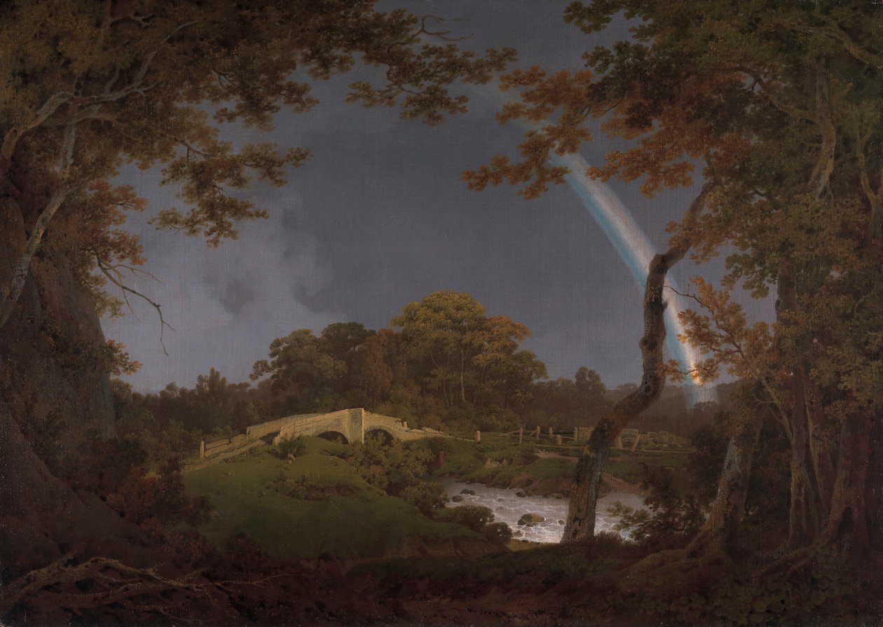 Gökkuşağı ile Manzara by Joseph Wright of Derby