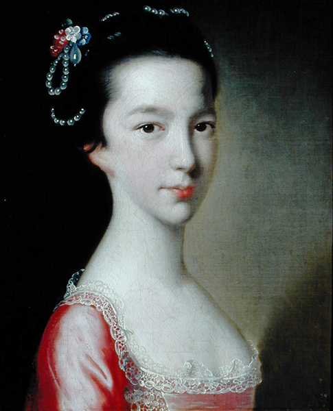 Bir Kızın Portresi (Jane Monck) (tuval üzerine yağlı boya) by Joseph Wright of Derby