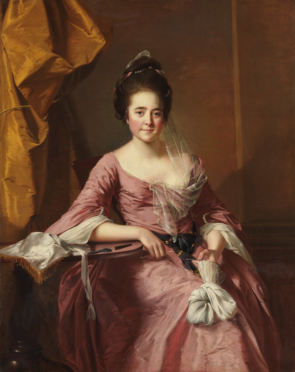 Bir Kadının Portresi, ca. 1770. by Joseph Wright of Derby