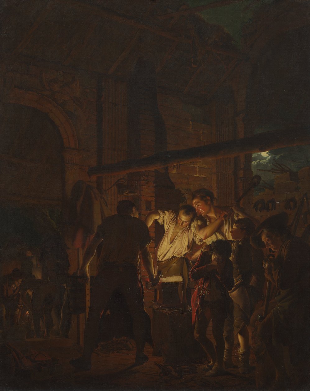 Demirci Dükkanı by Joseph Wright of Derby
