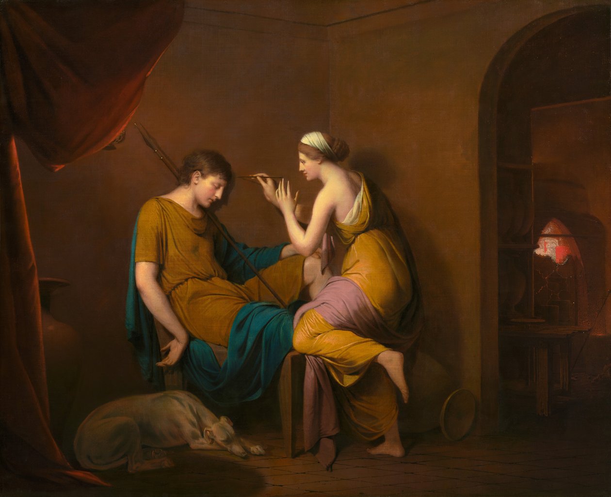 Korint Hizmetçisi, 1782-1784. by Joseph Wright of Derby