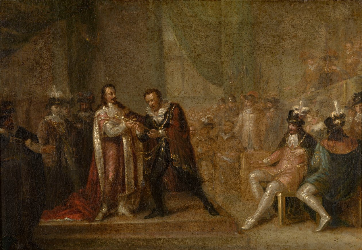 Peter Paul Rubens, İngiltere Kralı I. Charles'tan Bir Kılıç Alırken by Joseph de Cauwer