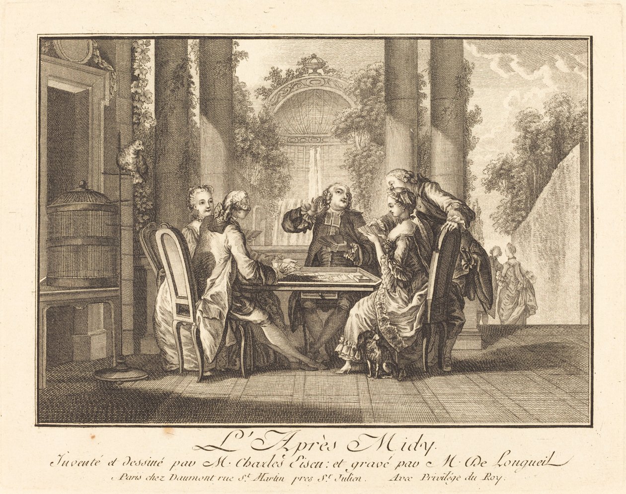 Öğleden sonra by Joseph de Longueil after Charles Eisen