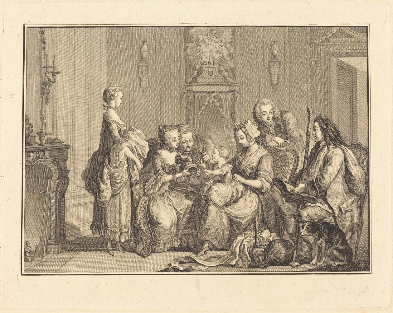 güzel hemşire by Joseph de Longueil after Charles Eisen