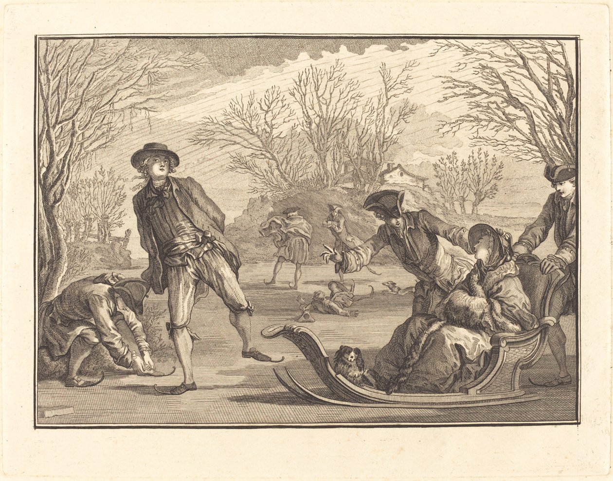 Kış by Joseph de Longueil after Charles Eisen