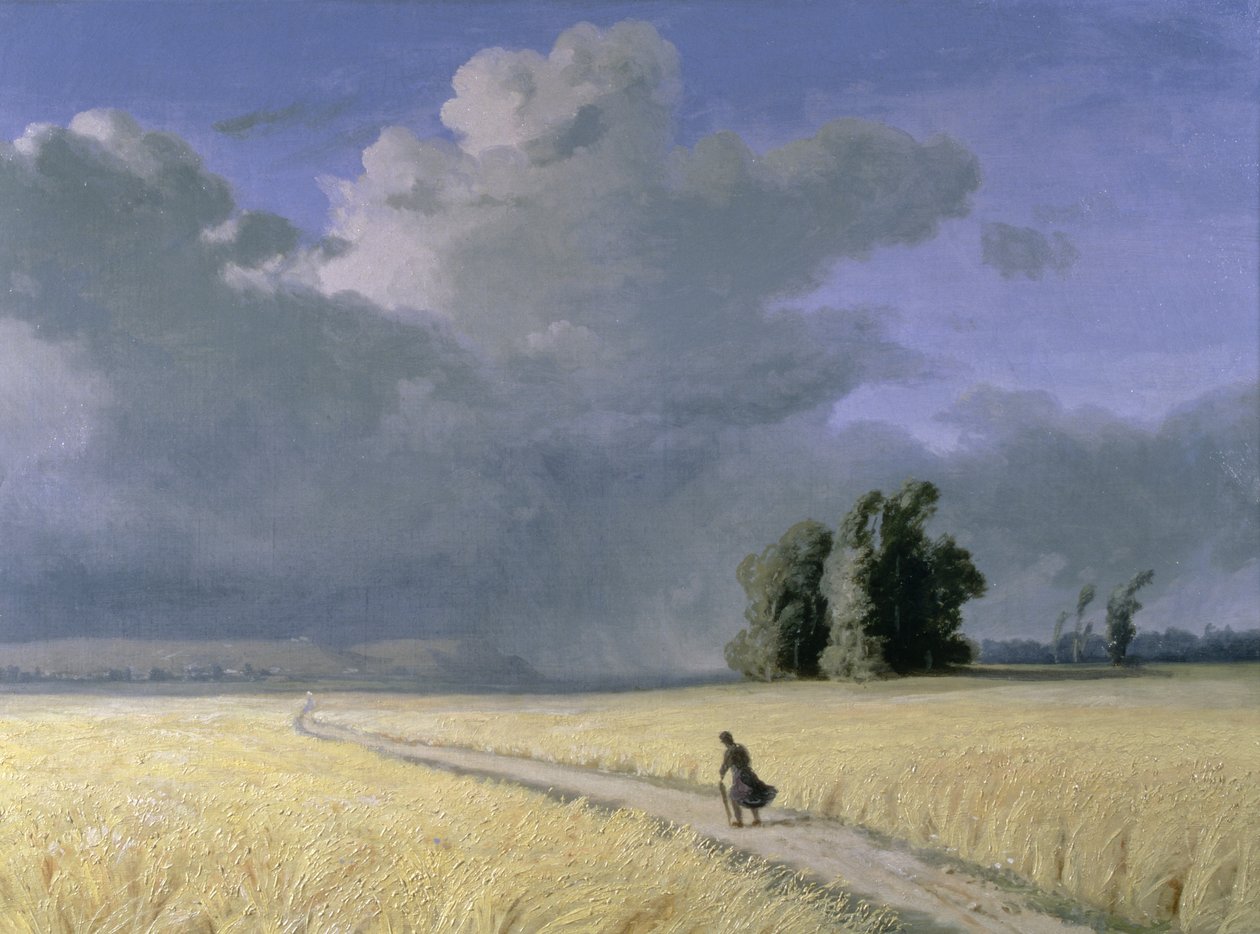 Calais yakınlarındaki mısır tarlası by Josephine Bowes