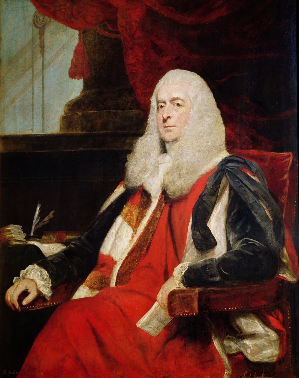 Alexander Loughborough, Earl Rosslyn ve Lord Şansölye, 1785 by Joshua Reynolds