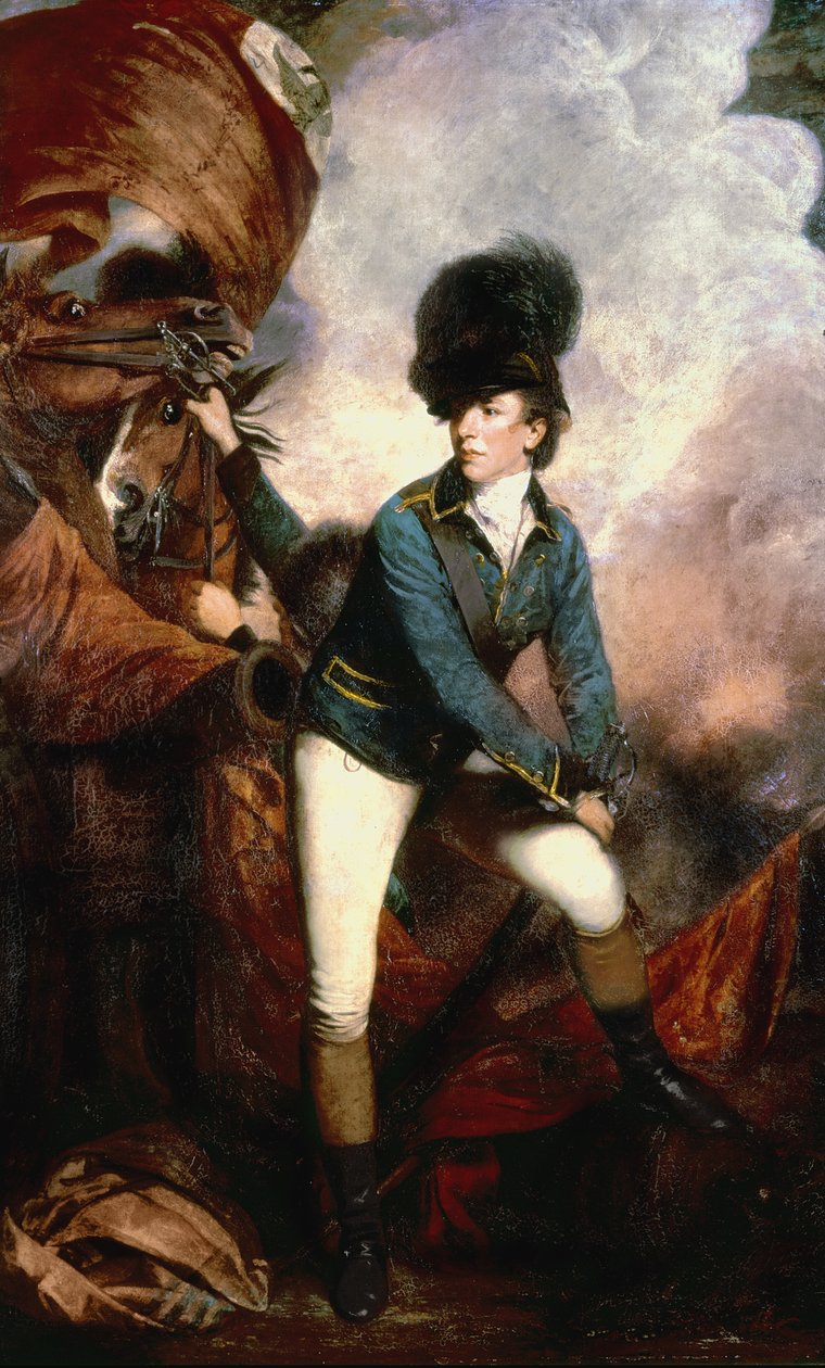 Colonel Banastre Tarleton (1754-1833) 1782  by Joshua Reynolds
