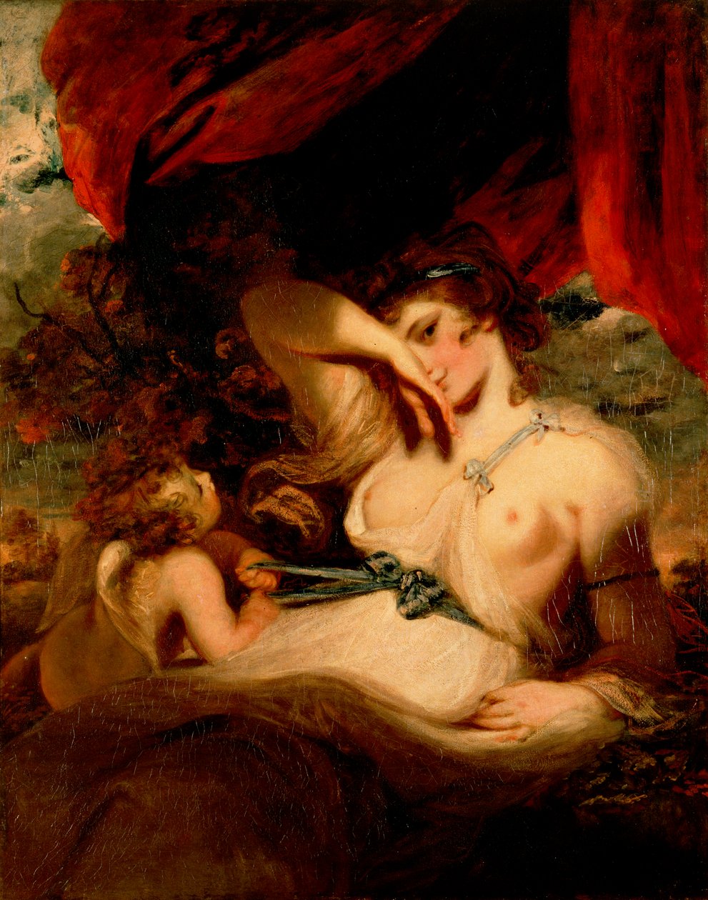 Cupid Venüs Bölgesini Çözüyor by Joshua Reynolds