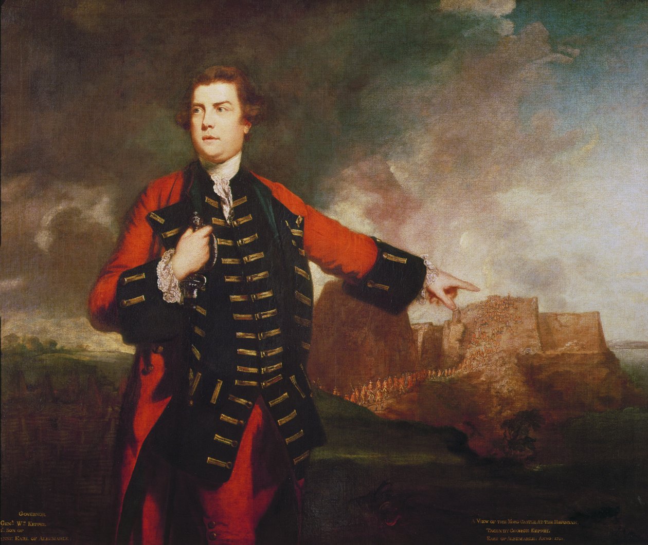 General William Keppel, Morro Kalesini Basmak, by Joshua Reynolds