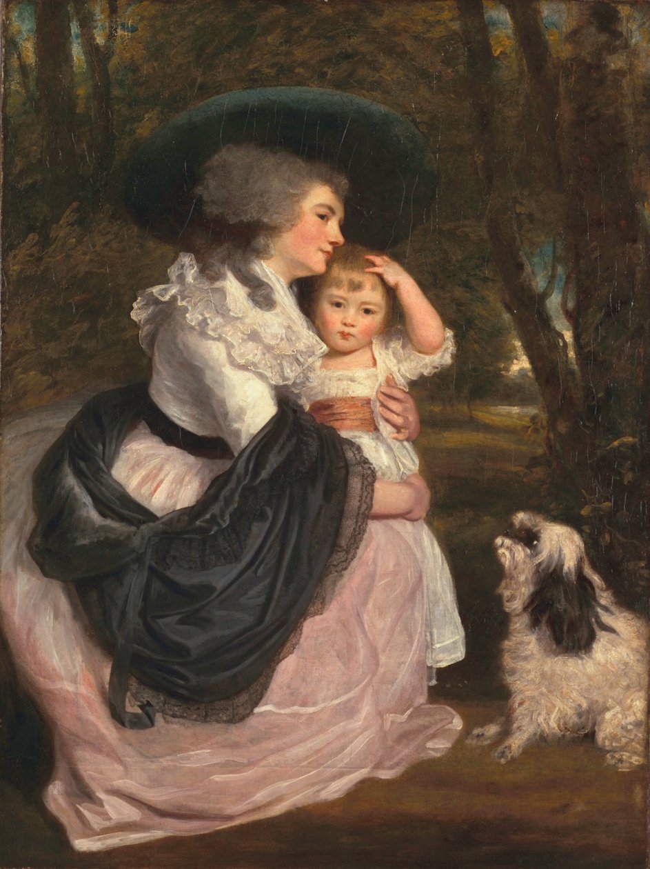 Lavinia, Kontes Spencer ve John Charles Spencer, Vikont Althorp, daha sonra Earl Spencer, c.1783-84 by Joshua Reynolds