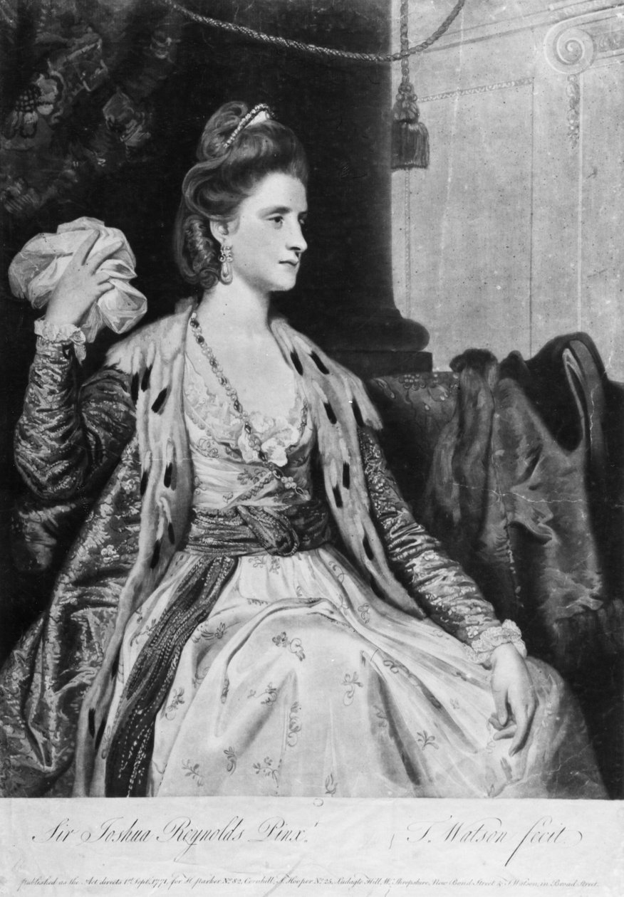 Polly Kennedy, Thomas Watson tarafından mezzotint, 1771 (mezzotint) by Joshua Reynolds