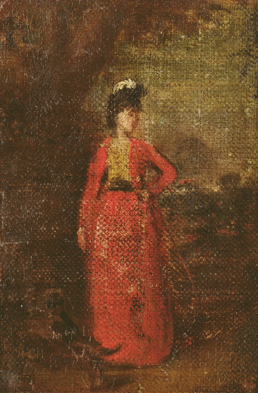 Lady Worsley için eskiz, c.1776 (panel üzerine serilmiş tuval üzerine yağlı boya) (bkz. 679) by Joshua Reynolds