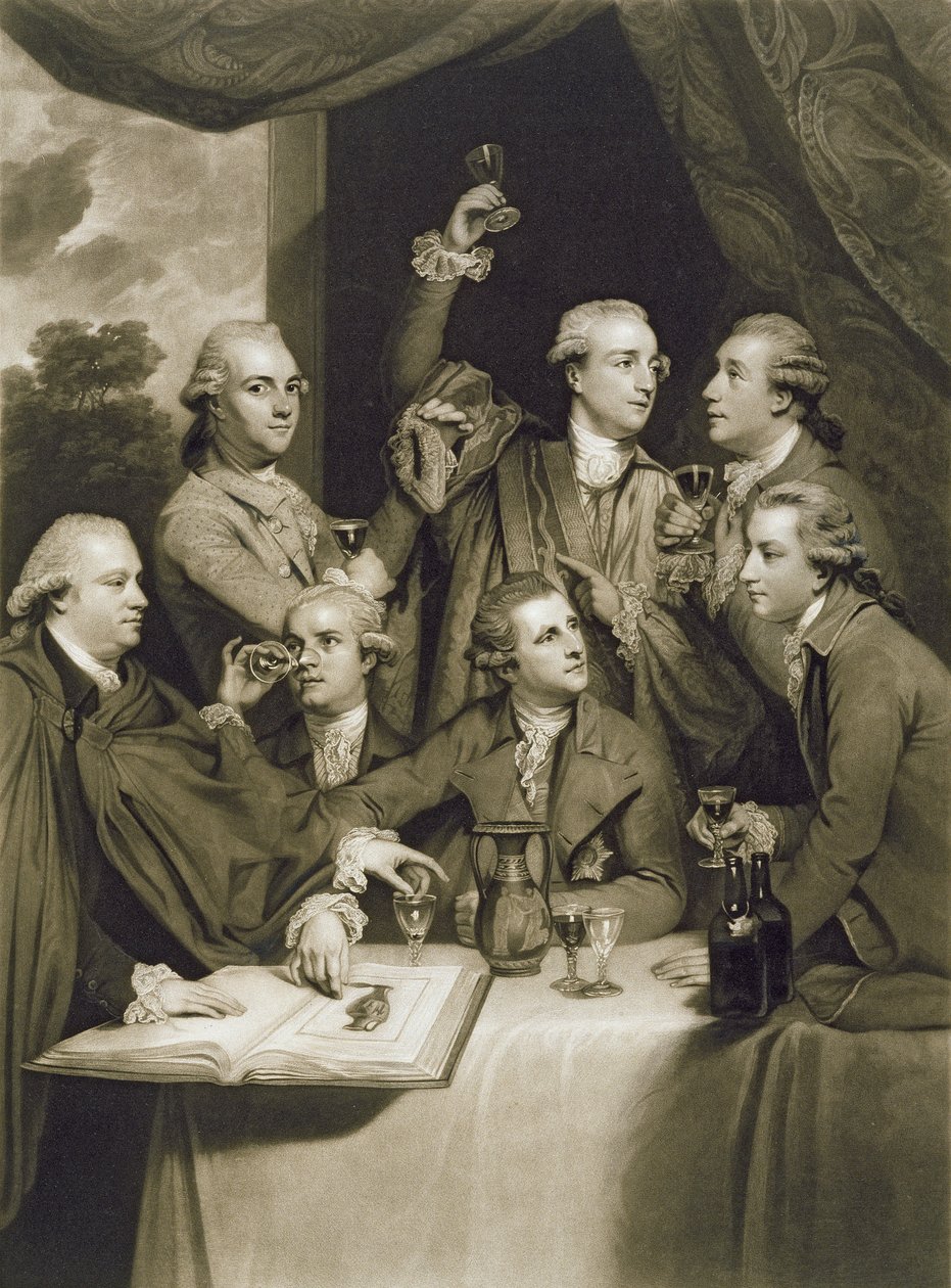 Dilettanti Derneği, William Say tarafından kazınmış, 1812 (kağıt üzerinde mezzotint) by Joshua Reynolds