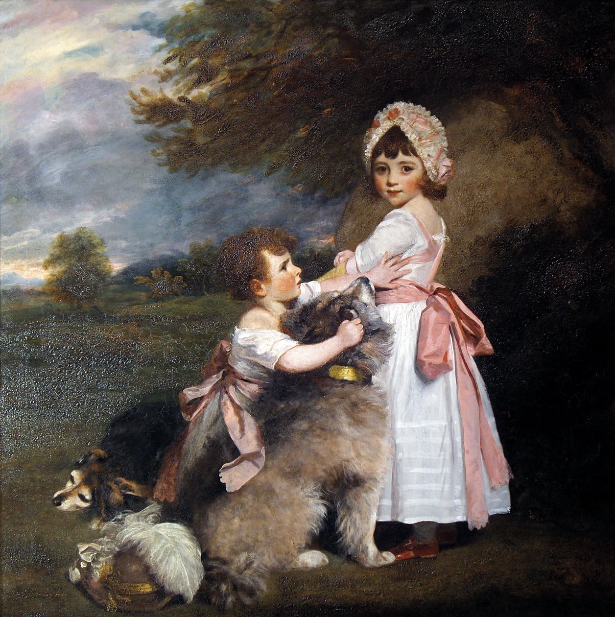 Granby Markisi ve Leydi Elizabeth Manners, Çocukken by Joshua Reynolds