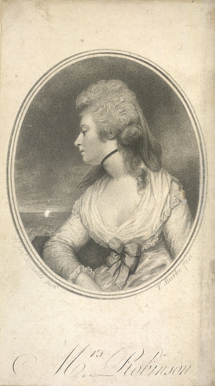 Bayan Robinson. Mary Robinson, kızlık soyadı Darby, Perdita olarak bilinir (1758-1800). İngiliz aktris, şair ve romancı. Kral George IV#39;ün henüz Galler Prensi iken ilk halk metresi. Portre, Sir Joshua Reynolds#39;un adını taşıyor. by Joshua (after) Reynolds