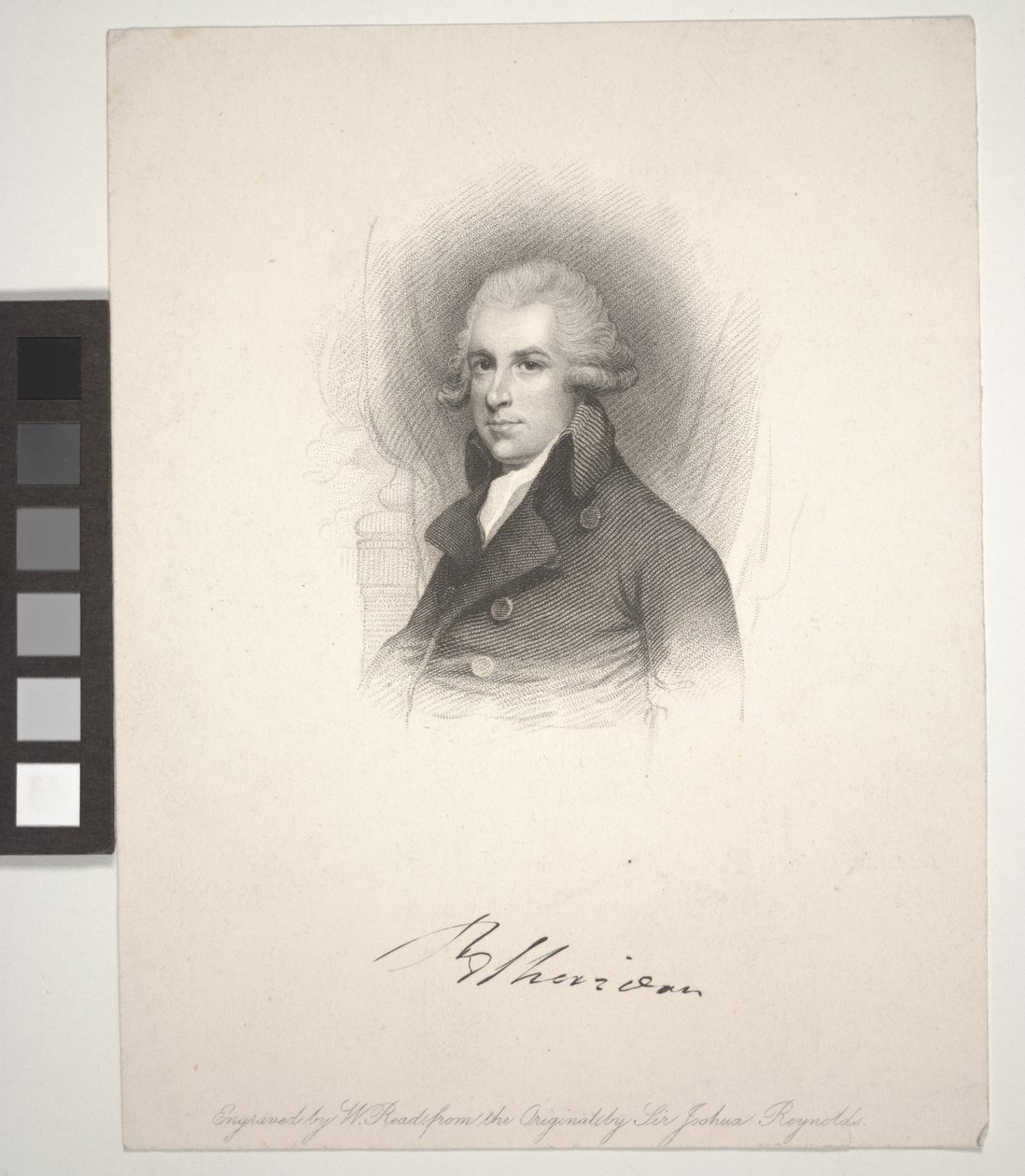 Richard Brinsley Sheridan, W. Read (1824-1837) tarafından oyulmuş by Joshua (after) Reynolds