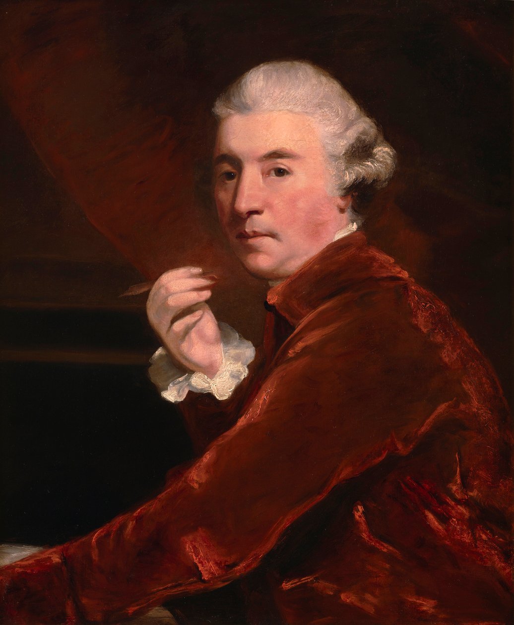 Sir William Chambers, c.1780 (tuval üzerine yağlı boya) by Joshua (studio of) Reynolds