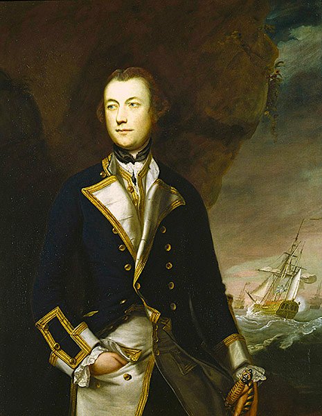Kaptan Robert Brice (tuval üzerine yağlı boya) by Joshua Reynolds