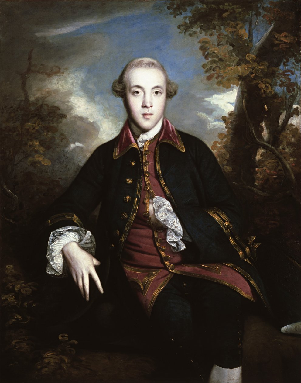 Charles Brandling (tuval üzerine yağlıboya) by Joshua Reynolds