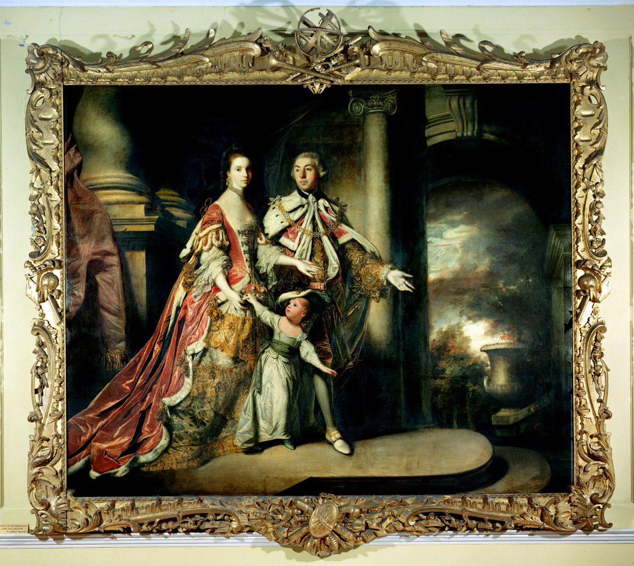 Mexborough Kontu ve Kontesi, oğulları Lord Pollington ile birlikte by Joshua Reynolds