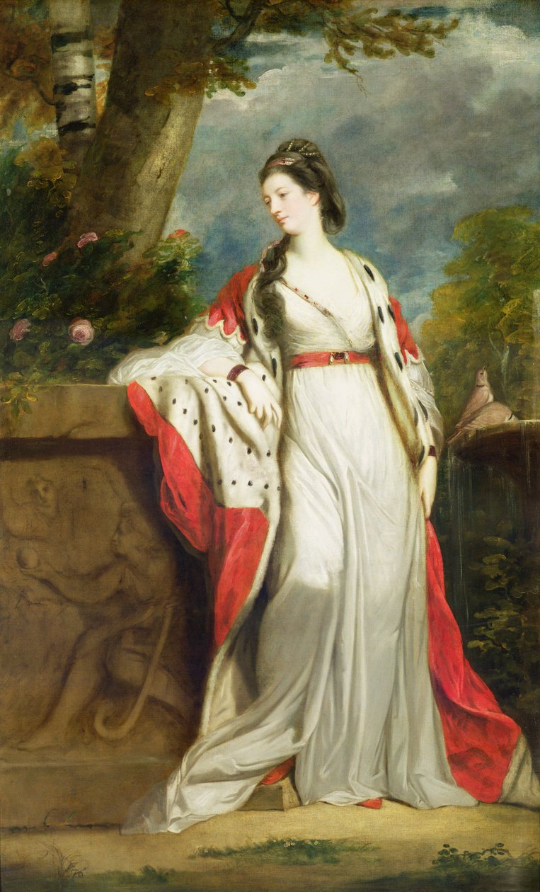 Elizabeth Gunning, Hamilton Düşesi ve Argyll Düşesi, c.1760 (tuval üzerine yağlı boya) by Joshua Reynolds