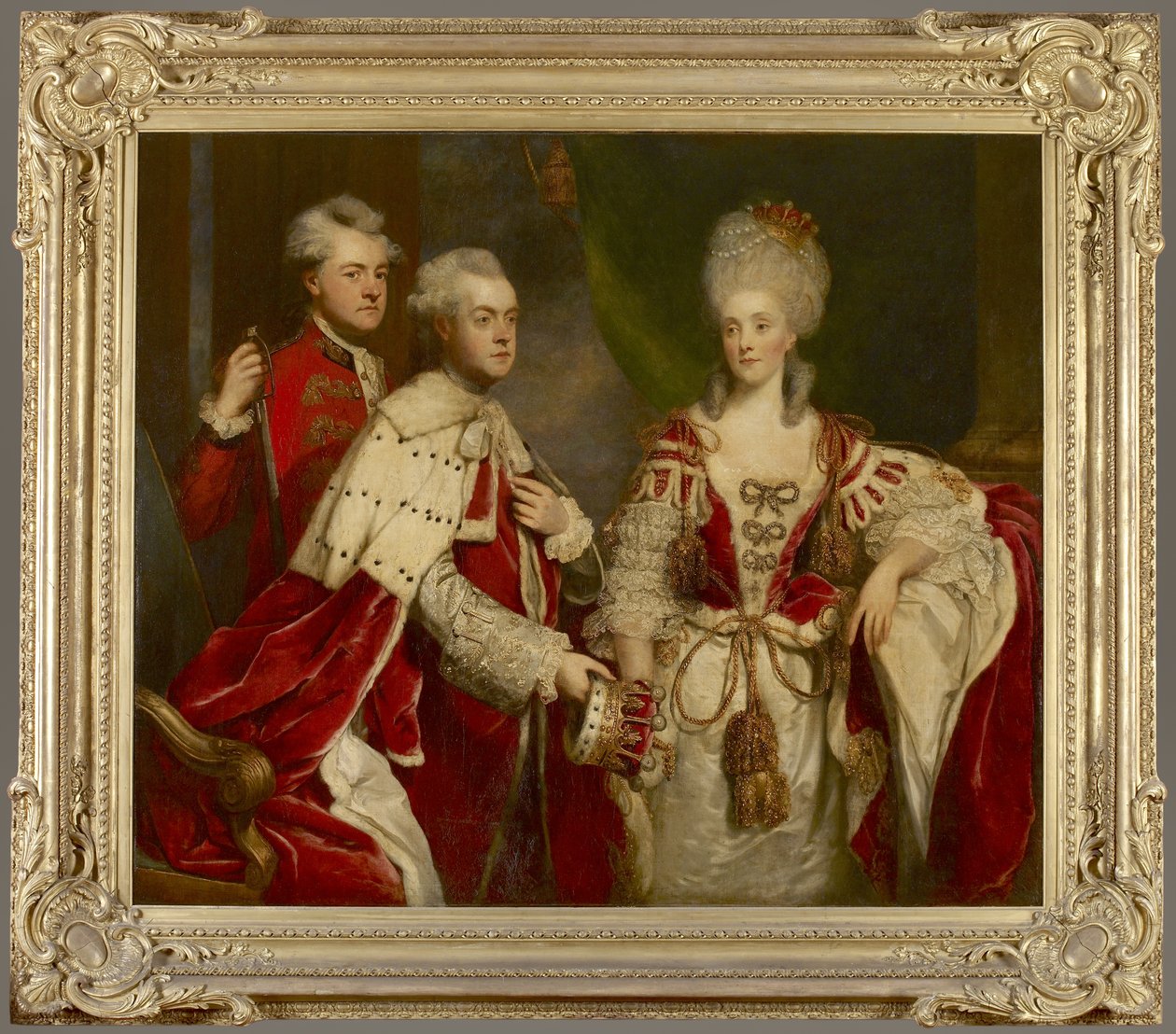 George, 2. Earl Harcourt, eşi Elizabeth ve kardeşi William, 1780 by Joshua Reynolds