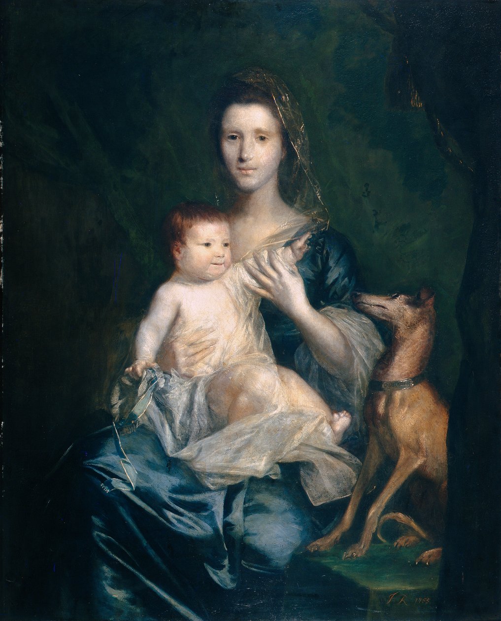Jane Hamilton, 9. Lord Cathcart'ın Karısı ve Kızı Jane, Daha Sonra Atholl Düşesi by Joshua Reynolds