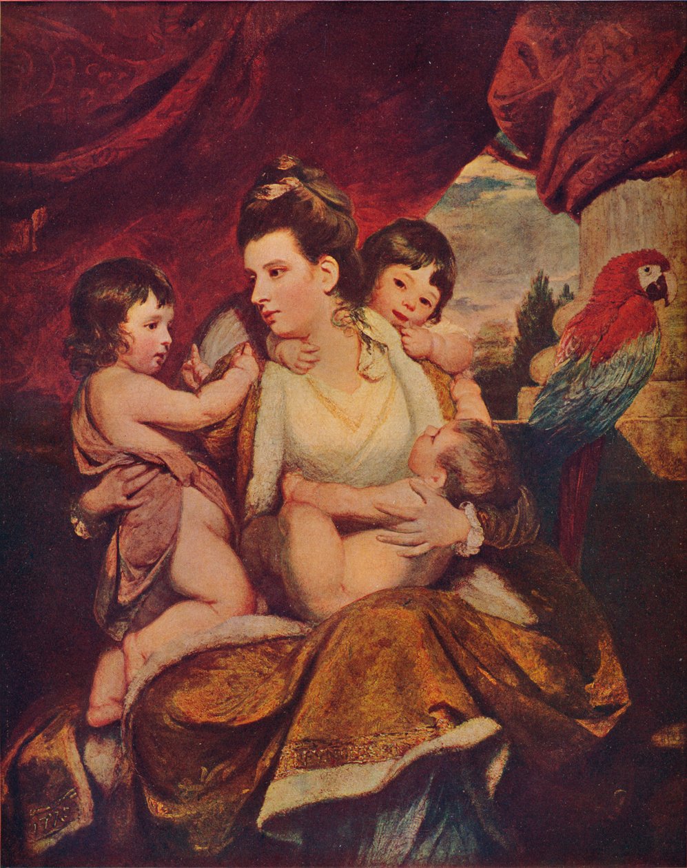 Lady Cockburn ve En Büyük Üç Oğlu, 1773, 1907 by Joshua Reynolds