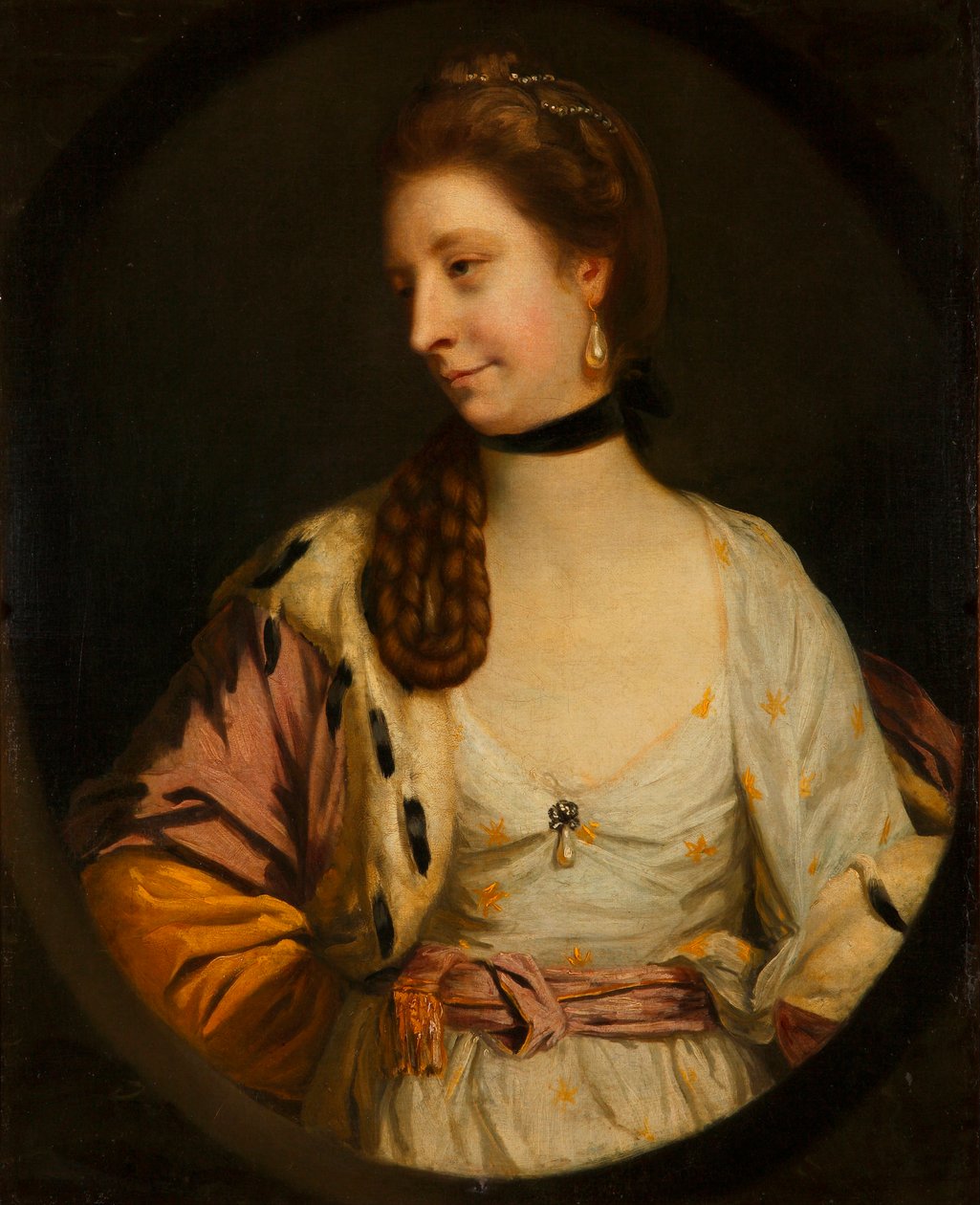 ""Lady Sondes"" Tablo Sir Joshua Reynolds (1732-1792) - 1764 - Tuval üzerine yağlı boya Soluk 76,4x60,3 cm Museo Lazaro Galdiano, Madrid by Joshua Reynolds
