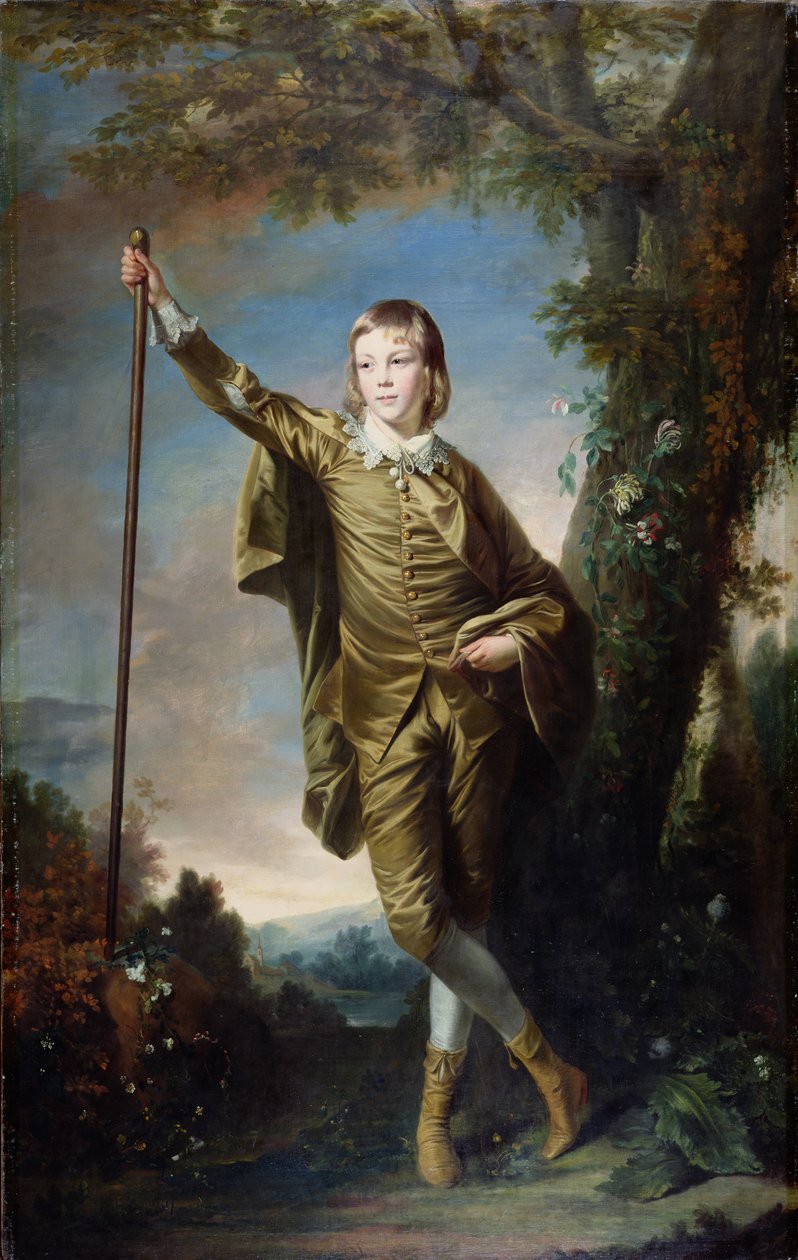 Usta Thomas Lister (Kahverengi Çocuk) by Joshua Reynolds
