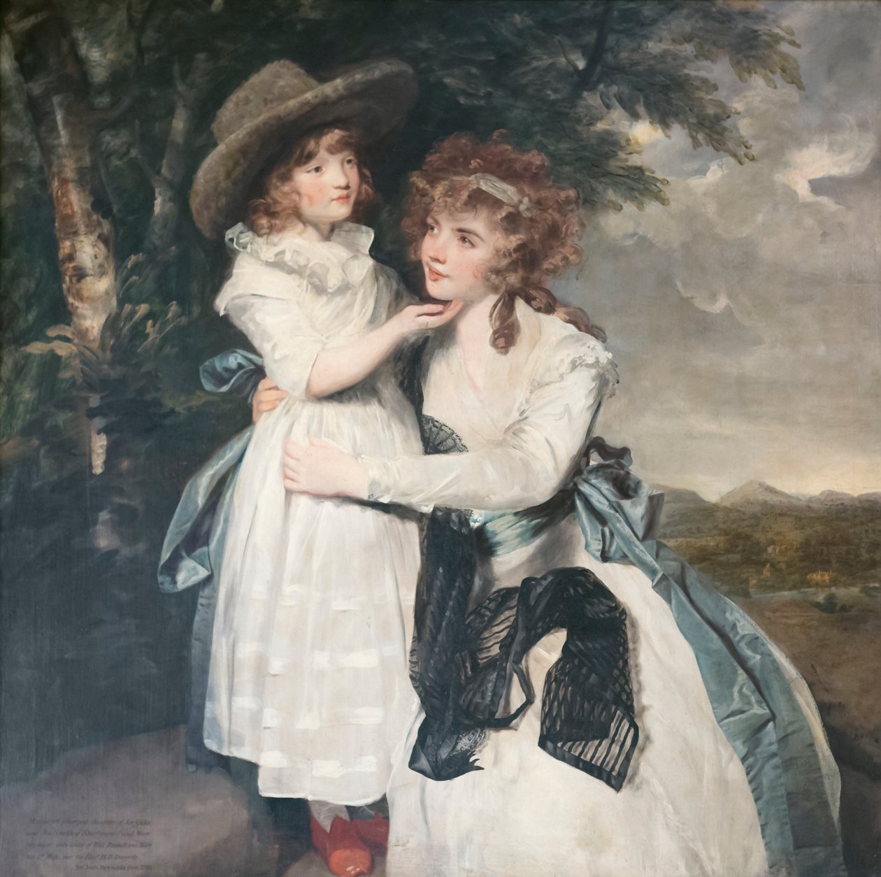 Miss Cocks ve yeğeni, yaklaşık 1790 (tuval üzerine yağlı boya) by Joshua Reynolds