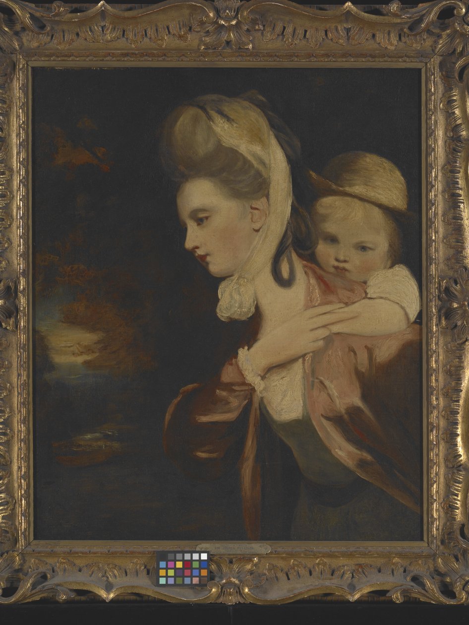 Geri Alma (Bayan Payne Gallaway Ve Çocuk) (Kopyası) (tuval üzerine yağlıboya) by Joshua Reynolds
