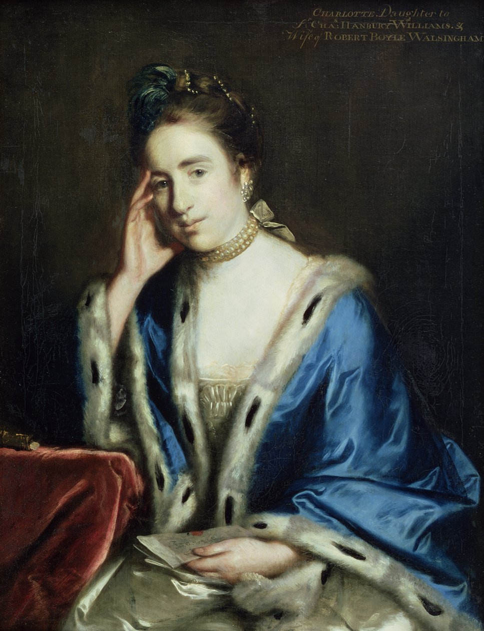 Charlotte Walsingham'ın Portresi, 1760 by Joshua Reynolds