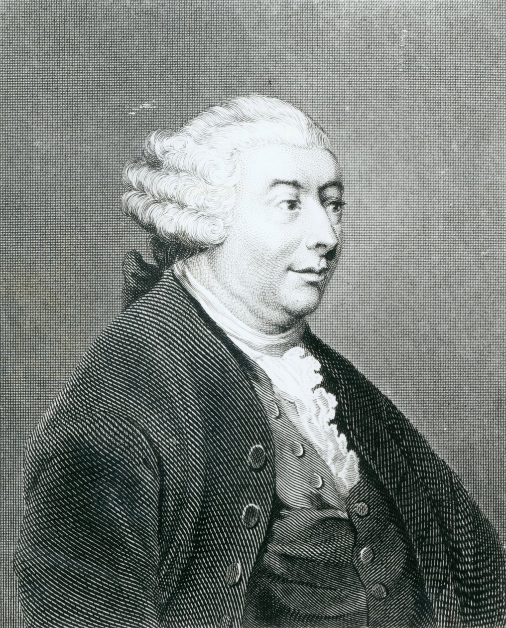 William Henry Worthington tarafından kazınmış David Hume portresi by Joshua Reynolds