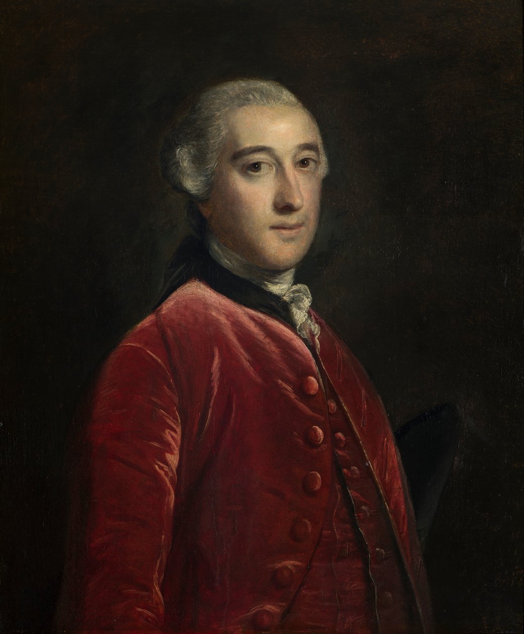 Bir beyefendinin portresi; muhtemelen George Bridges Brudenell, c.1743-92 (tuval üzerine yağlı boya) by Joshua Reynolds