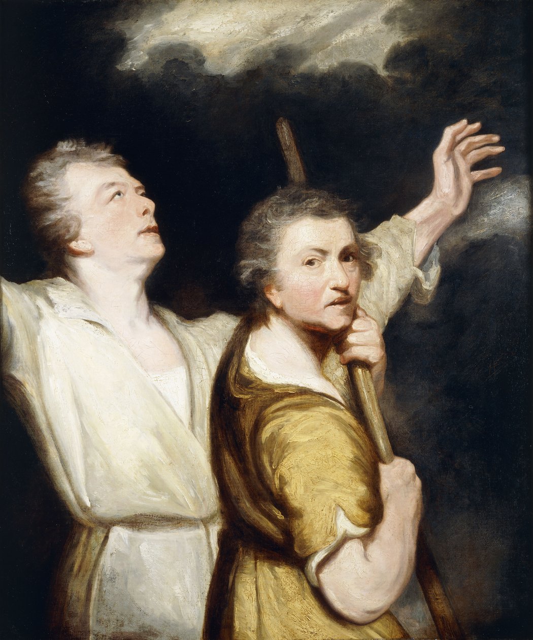 Sanatçının Portresi ve Thomas Jervais, Tapan Çobanlar Olarak, by Joshua Reynolds