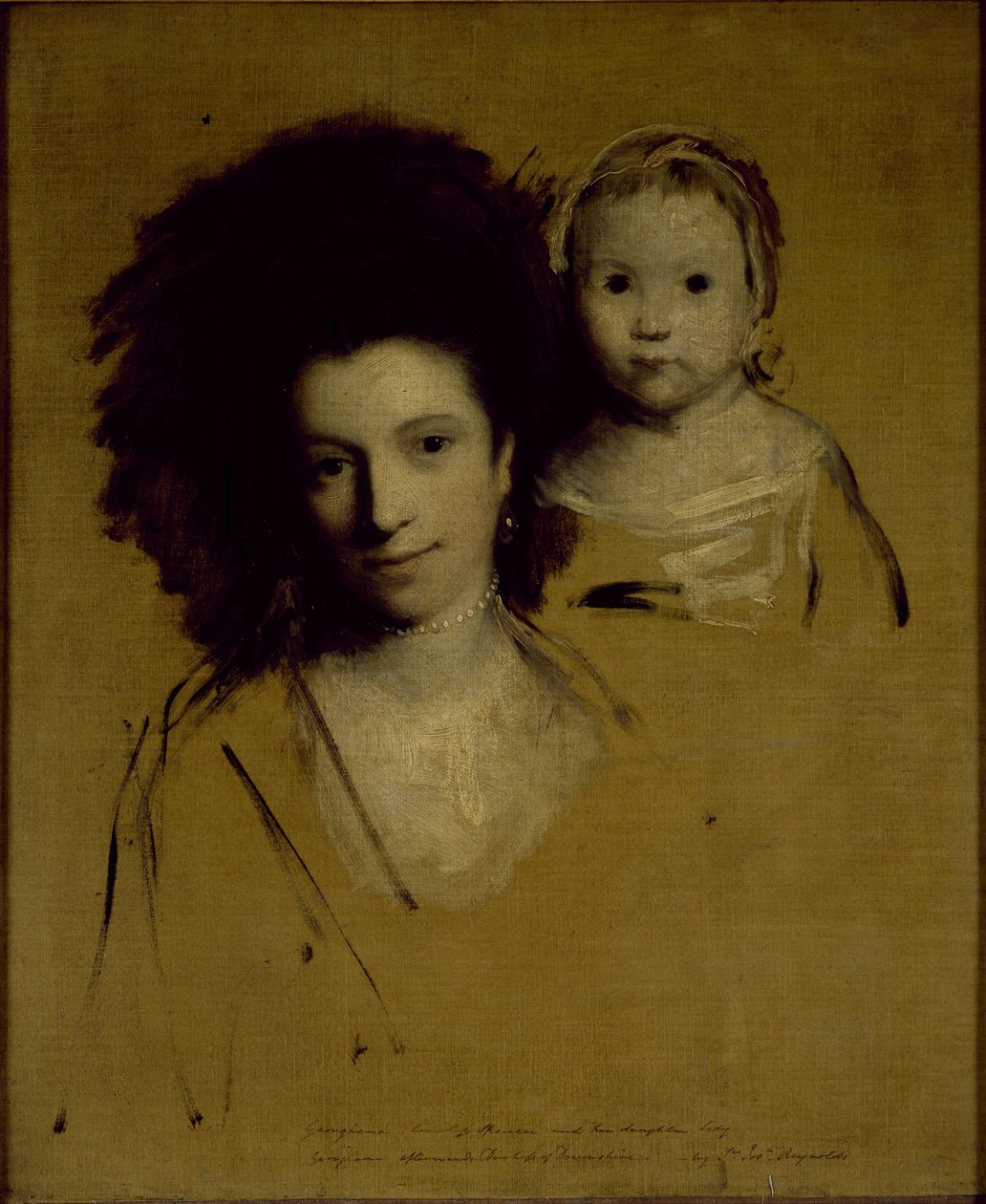 Devonshire Düşesi Georgiana ve kızı Lady Georgiana Cavendish