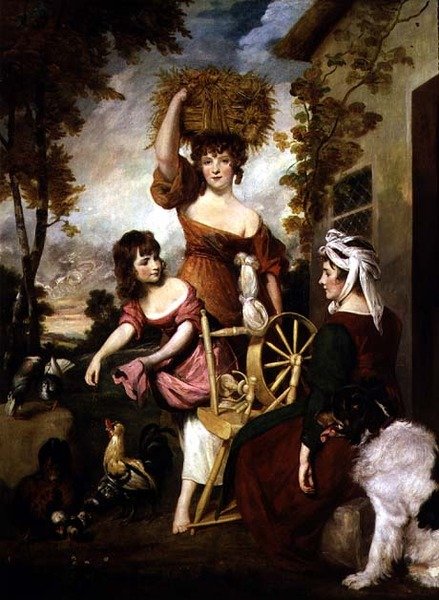 Cottagers, Machil Ailesi (tuval üzerine yağlı boya) 1788 by Joshua Reynolds
