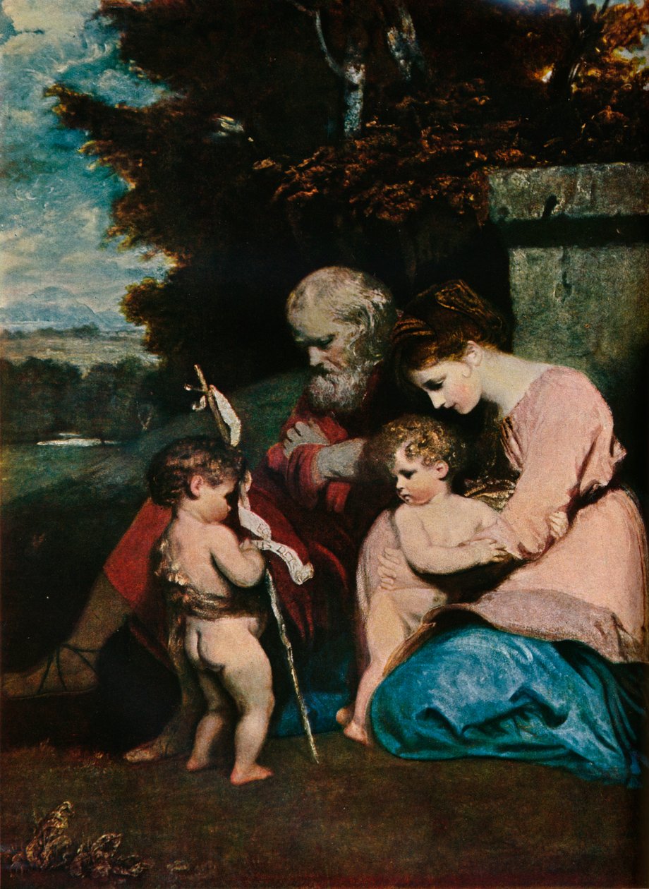 Bebek Aziz John ile Kutsal Aile, 1788-9 by Joshua Reynolds