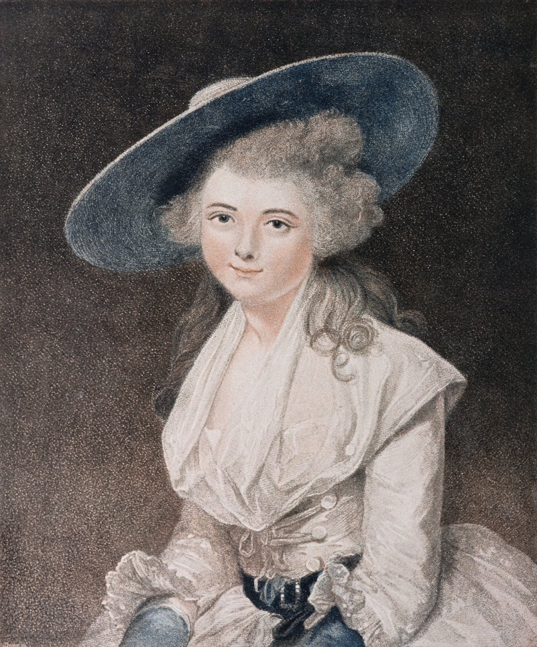 Francesco Bartolozzi (1727-1815) tarafından oyulmuş Sayın Bayan Bingham (d.1831) E. M. Diemar tarafından yayınlanmıştır, 1786 (nokta gravürü) by Joshua Reynolds